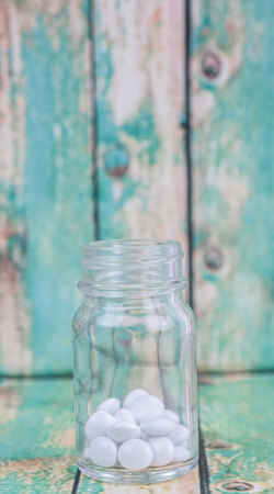 Blue cheese over wooden backgroundの写真素材