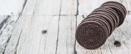 TOKYO, JAPAN - OCTOBER 11TH 2015. Oreo is a sandwich cookie with a sweet cream filling by Nabisco...