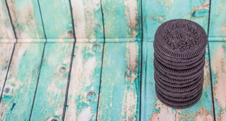TOKYO, JAPAN - OCTOBER 11TH 2015. Oreo is a sandwich cookie with a sweet cream filling by Nabisco...