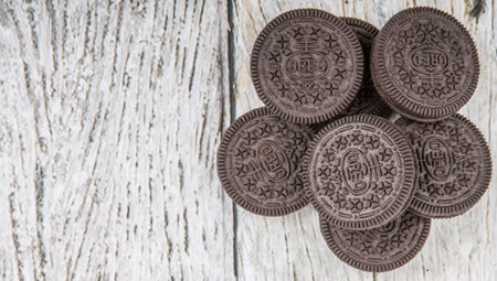 TOKYO, JAPAN - OCTOBER 11TH 2015. Oreo is a sandwich cookie with a sweet cream filling by Nabisco...