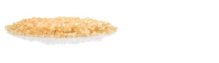 Brown sugar over white backgroundの写真素材