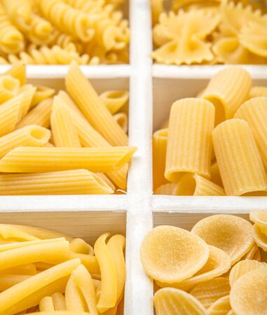 Various italian pasta shapeの写真素材