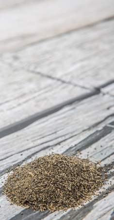 Black pepper powderの写真素材