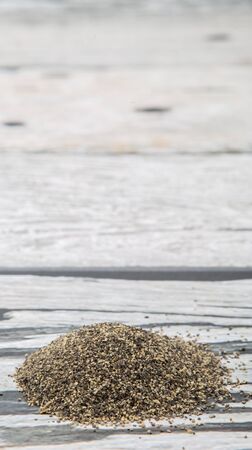 Black pepper powderの写真素材