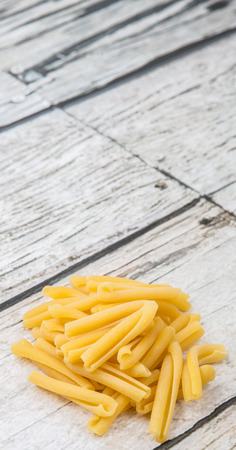 Dried casarecce pastaの写真素材