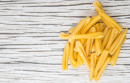 Dried casarecce pastaの写真素材