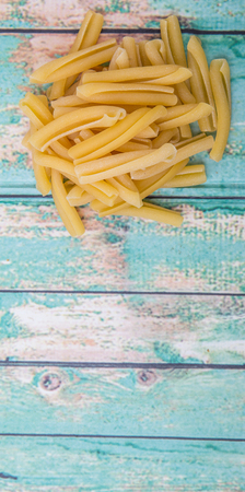 Dried casarecce pastaの写真素材