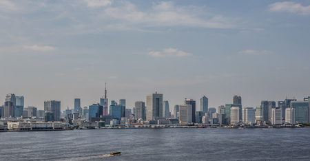 TOKYO, JAPAN - MAY 14TH 2016. Skyline and buildings of Tokyo, Japan.のeditorial素材