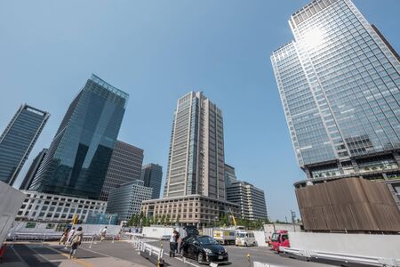 TOKYO, JAPAN - MAY 21ST, 2016. Tokyo modern building and skyline.のeditorial素材