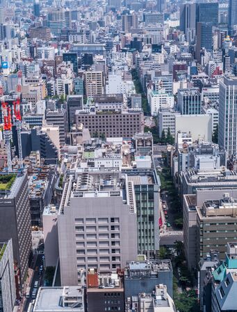 TOKYO, JAPAN - MAY 30TH, 2016. View of Tokyo buildings and skyline.のeditorial素材