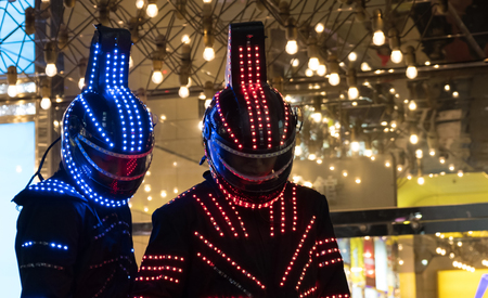 TOKYO, JAPAN - 29TH OCTOBER 2016. Shibuya district street scene during Halloween celebration. Halloween has become increasingly popular in Japan in the recent years.のeditorial素材