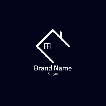 Home shaped box variation logo.のイラスト素材