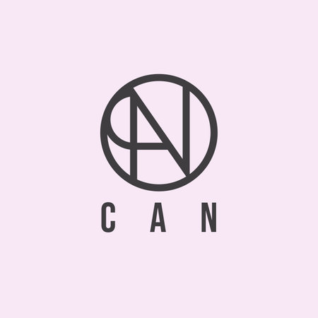 Logo of lines that look like the letters C, A and N.のイラスト素材