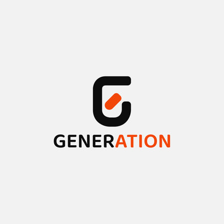 The monogram letter G logo is suitable for fashion brands.のイラスト素材