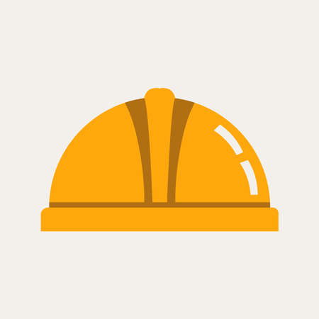 safety helmet icon - construction icon - work engineer illustration - industrial equipmentのイラスト素材