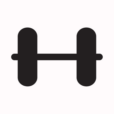 Dumbbell graphic icon. Dumbbell sign isolated on white background. Vector illustrationのイラスト素材