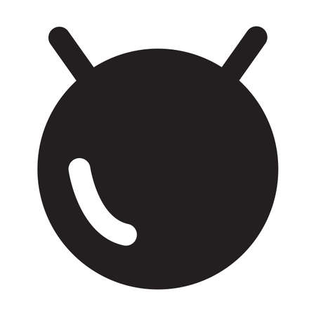 Fitness Ball Icon Solid Styleのイラスト素材