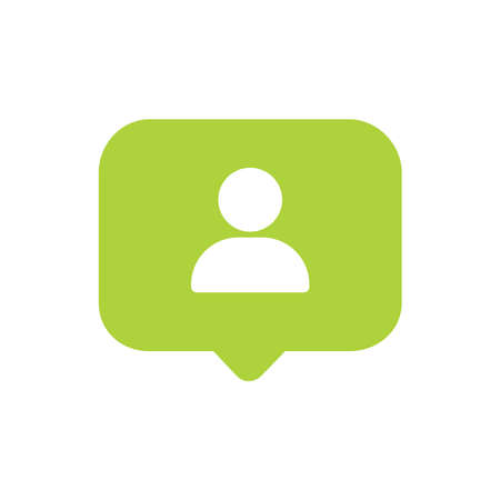 Friend request icon, New follower notification, Social media symbols, Like, comment, follow iconのイラスト素材