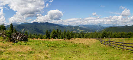 Beautiful mountain landscape. Carpathian mountainsの写真素材