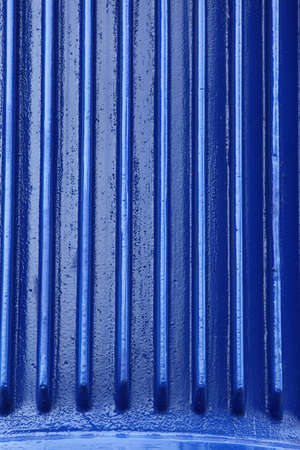 Blue metal wall texture or industrial backgroundの写真素材