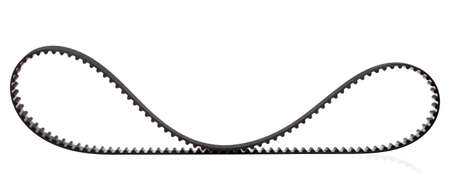 belt car engine timing belt isolated on white background