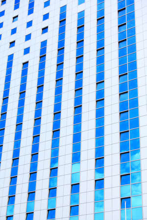 Modern architecture. Futuristic business corporate glass building, city backgroundの写真素材