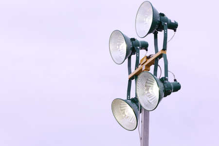 Big industrial lamp for large hall or construction siteの写真素材