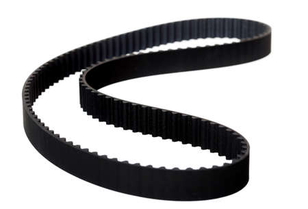 belt car engine timing belt isolated on white background