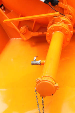 Industrial metallic pipe with many screws bolts iand valves ndustry detail