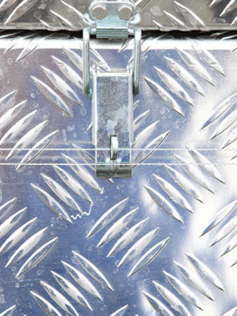 metal industrial big crate box with lockの写真素材