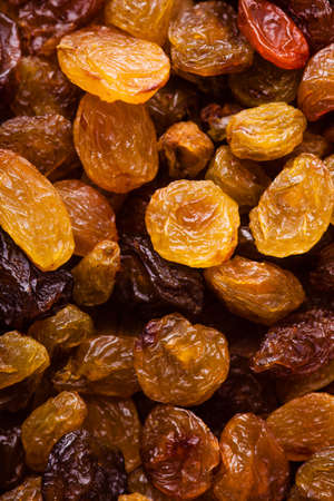 Healthy food organic nutrition. Raisin dried grape as background texture