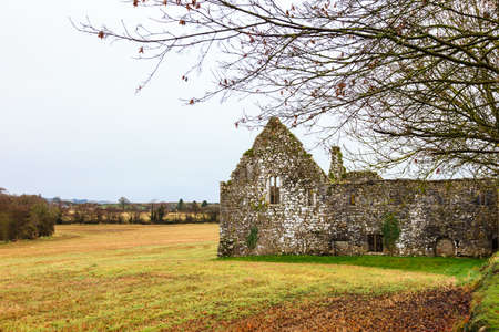 KILCREA, IRELAND - NOVEMBER 28: medieval Kilcrea Friary (Kilcrea Abbey) located near Ovens on November 28, 2012 in County Cork, Irelandのeditorial素材