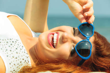 Holidays, vacation travel and freedom concept. の写真素材