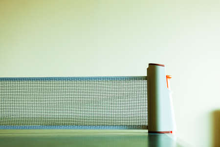 Sport active lifestyle concept. Closeup net for a table tennisの写真素材