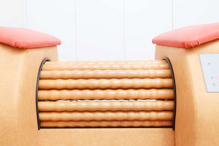 Skincare, bodycare, wellness concept. Anti cellulite massage machine. Healthy massage treatment in spaの写真素材