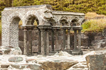 The remains of Lysekloster, Lyse Mariakloster, ruined monastery in south western Norway.の写真素材