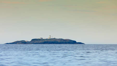 tourism vacation and travel. landscape and fjord islands near bergen in norway, scandinavia.の写真素材