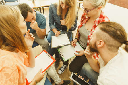 Team collaboration meeting start up concept. Male and female diversity young people studying working togetherの写真素材