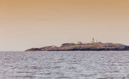 tourism vacation and travel. landscape and fjord islands near bergen in norway, scandinavia.の写真素材