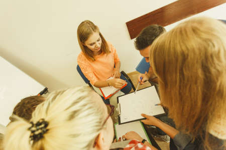 Team collaboration meeting start up concept. Male and female diversity young people studying working togetherの写真素材