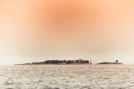 Seascape. Christiansoe island Bornholm in the Baltic Sea. Denmark Scandinavia Europeの写真素材