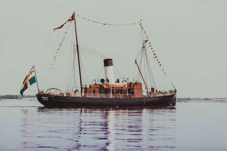 MALMO, SWEDEN - AUGUST 7, 2013: The steam icebreaker S/S Bore. She was built 1894 and in use to...