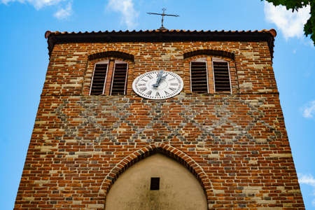 SKARLIN, POLAND - JULY 18, 2019: Roman Catholic church St. Bartholomew the Apostle in Skarlinのeditorial素材