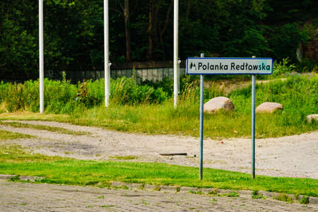 GDYNIA, POLAND - JUNE 27, 2019: Picnic area Polanka Redlowska in Gdynia city. Rest place on sea coast.のeditorial素材