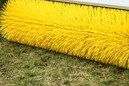 Detail of agricultural vehicle rotary boom brush sweeper.の写真素材