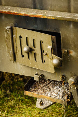 Field kitchen for cooking camp food, outdoors