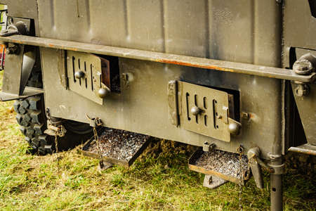 Field kitchen for cooking camp food, outdoors