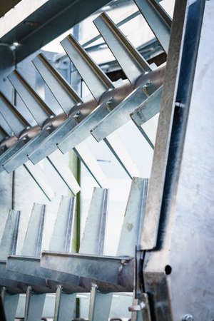 Agriculture equipment. Manure spreader agricultural machinery, detail view.の写真素材