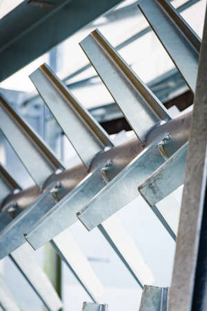 Agriculture equipment. Manure spreader agricultural machinery, detail view.の写真素材