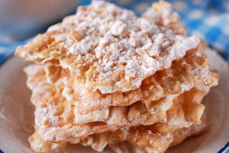 chiacchiere - traditional carnival sweets Italianの写真素材